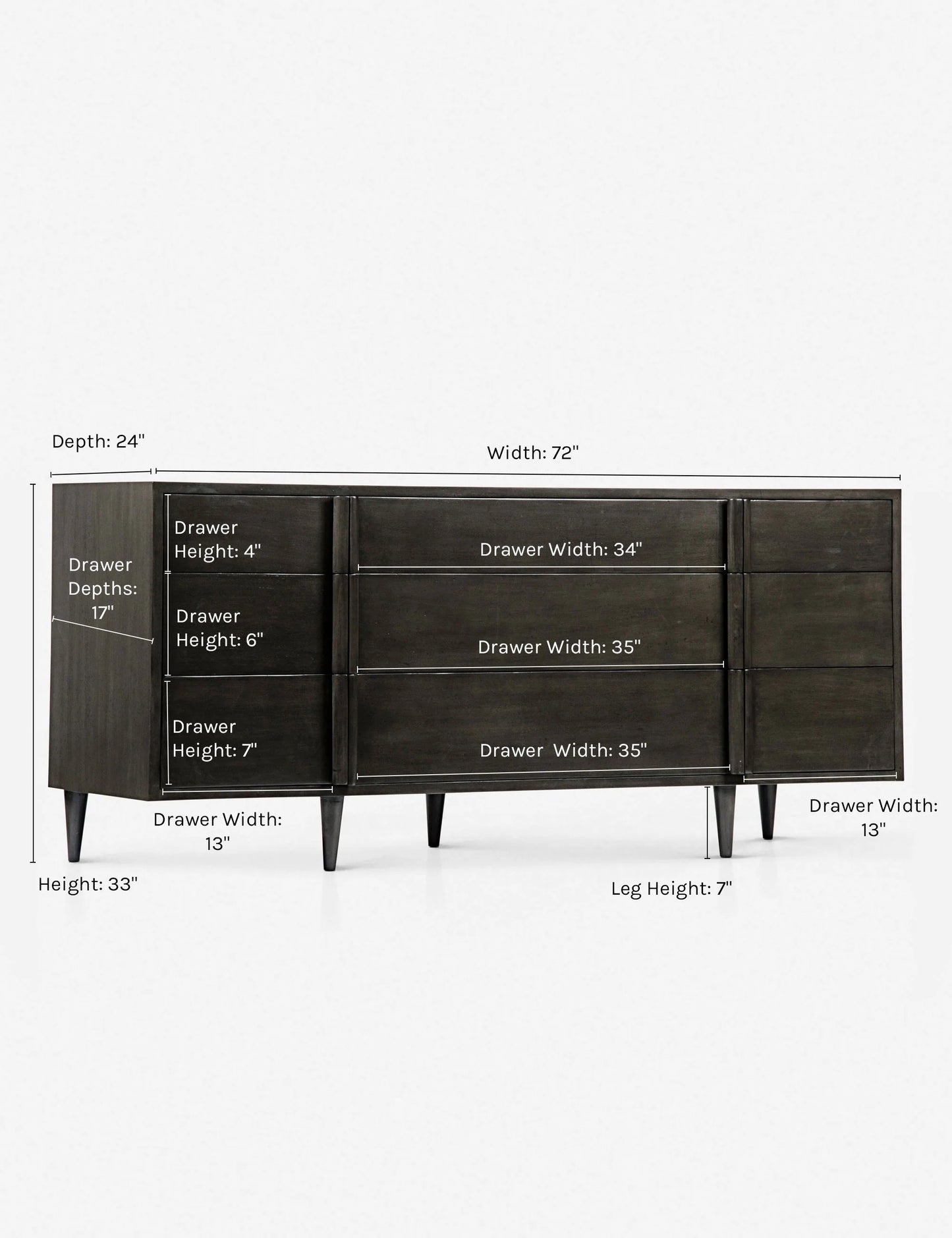 Morten 9 Drawer Dresser